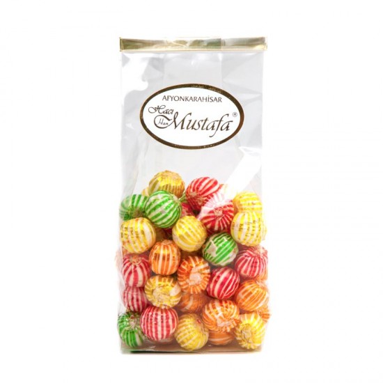 Çizgili Bonbon Akide Şekeri 250g